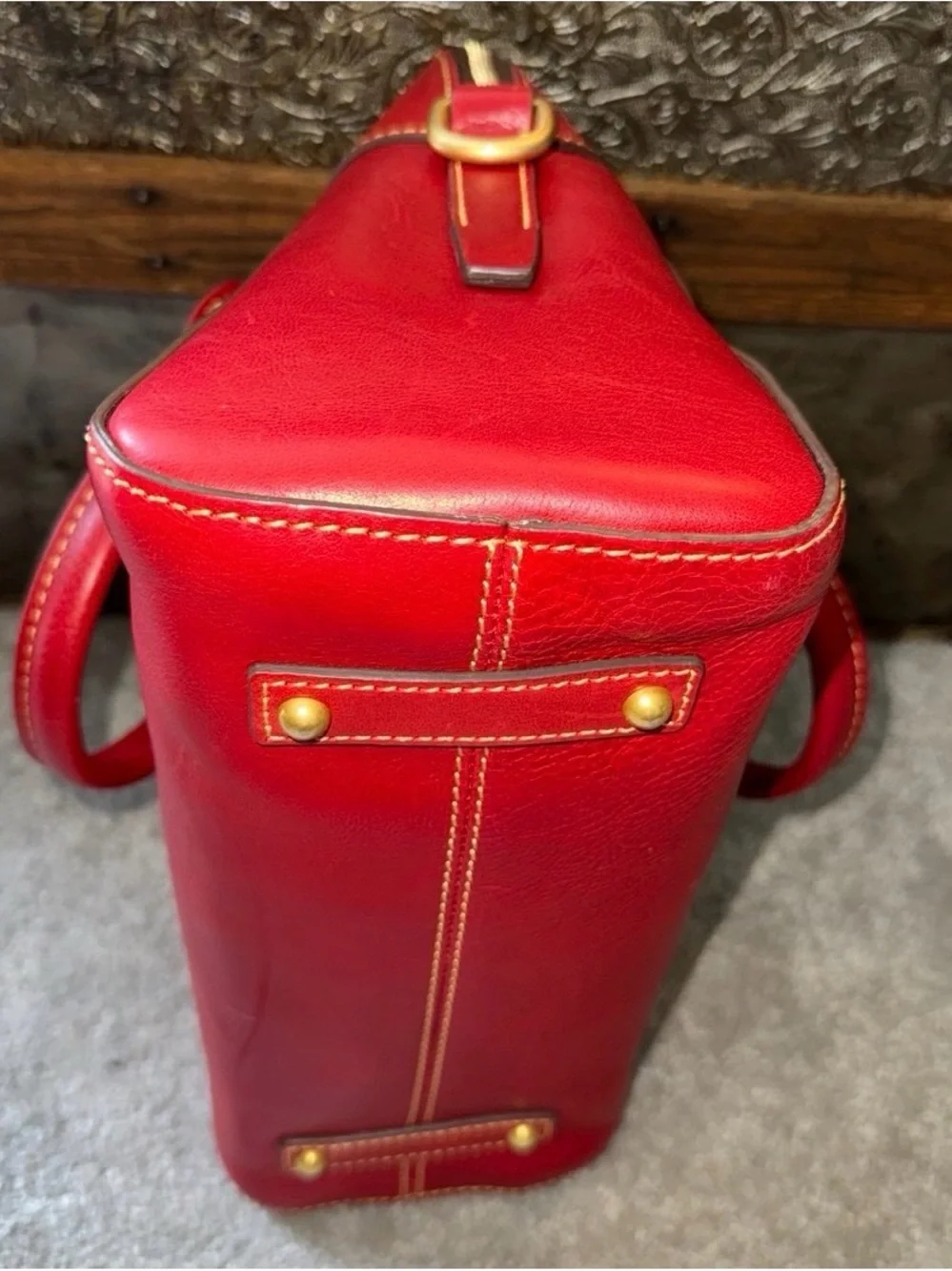 Dooney & Bourke Cameron Satchel in red
